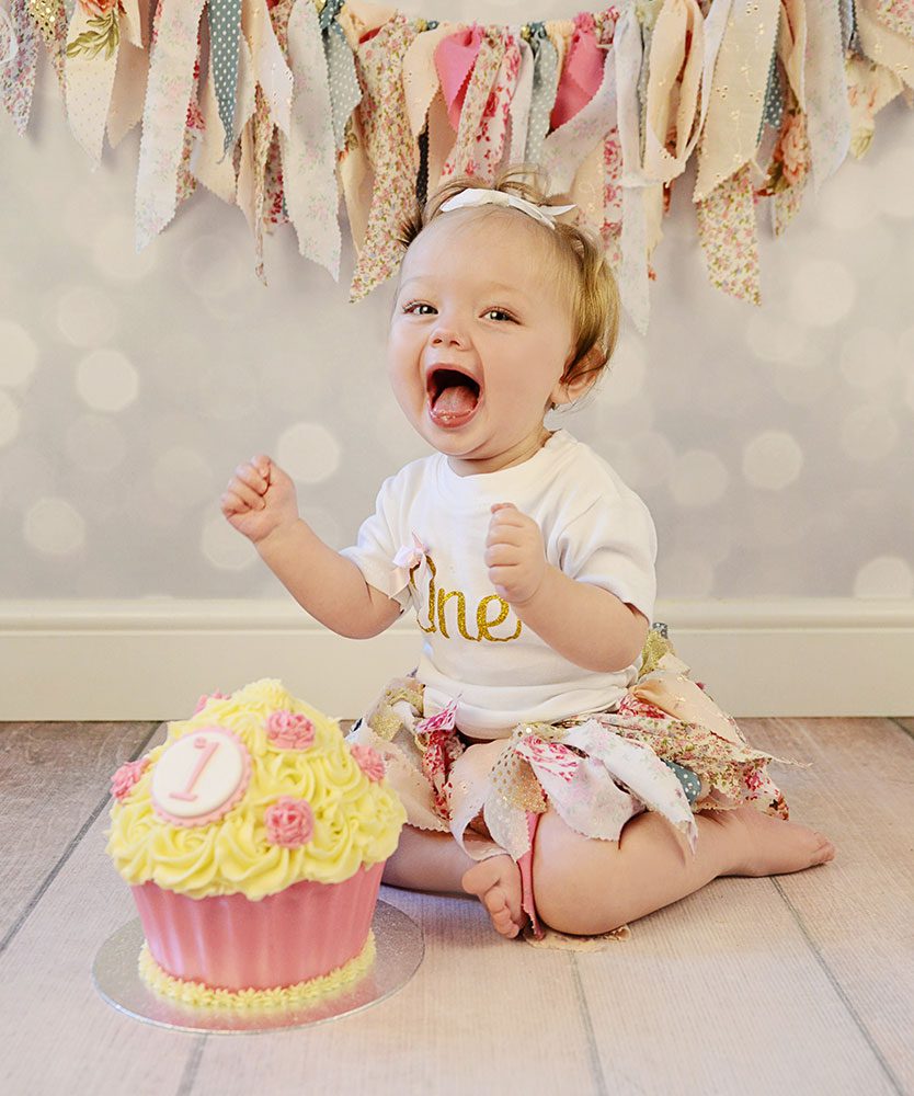 Cake Smash Portrait Photography Studio Bridgend