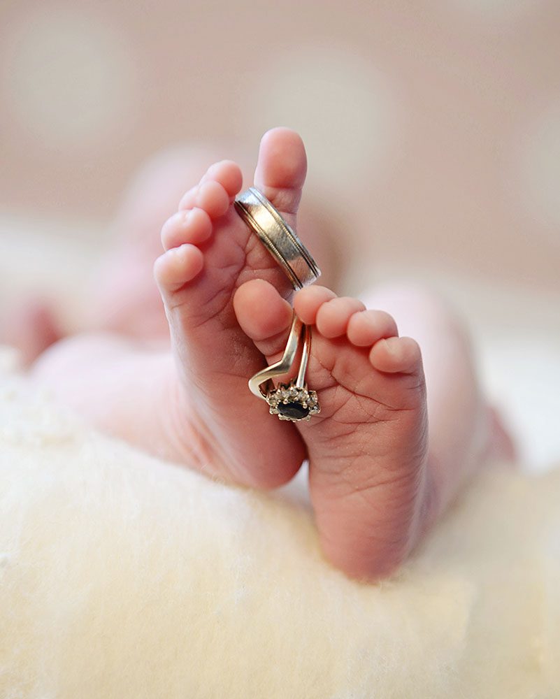 Creative Newborn Baby Photographer Bridgend