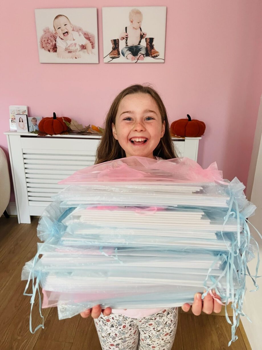 Packaging Orders at Sweet Pea Photography